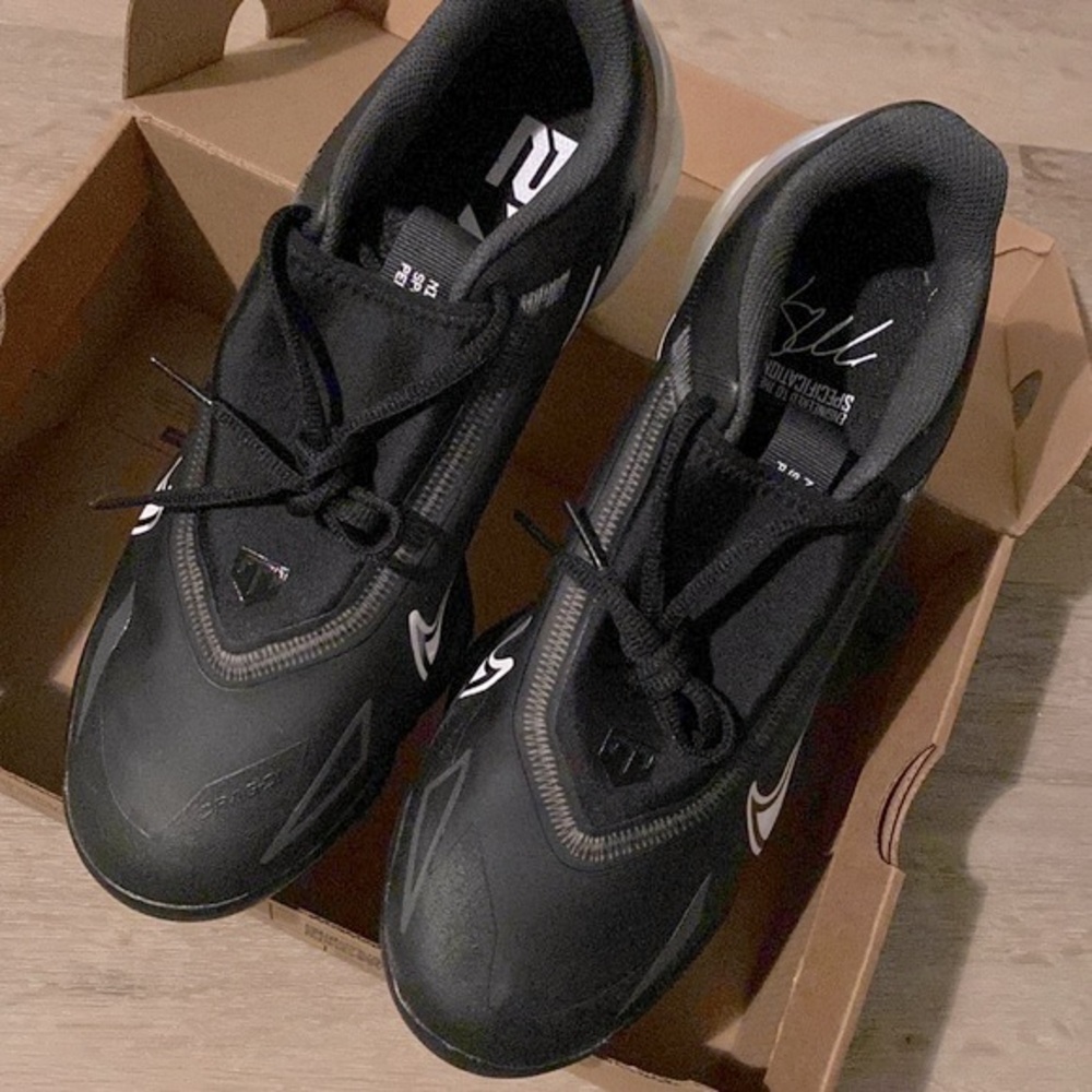 NEW [Nike] Force Zoom Mike Trout 8 Pro Black Metal Baseball Cleats Men's Size 10 - Picture 11 of 15